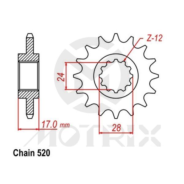 Front sprocket JTF1295