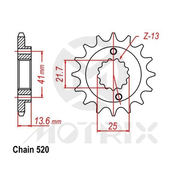 Front sprocket JTF1307