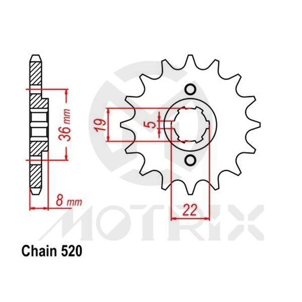 Front sprocket JTF1336