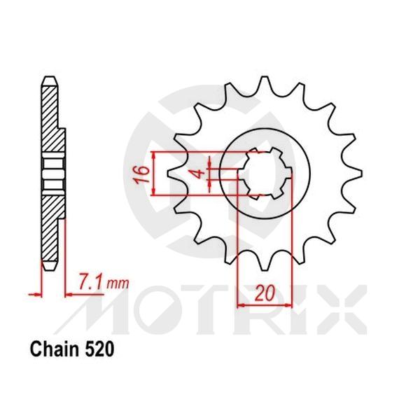 Front sprocket JTF1407