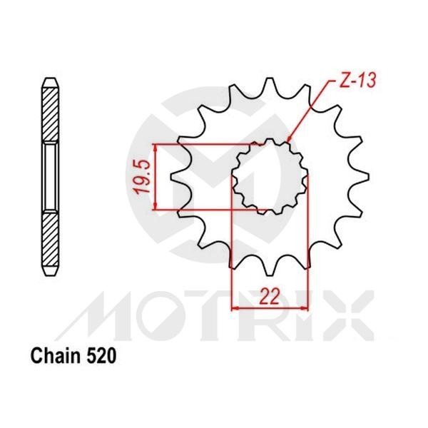 Front sprocket JTF1439