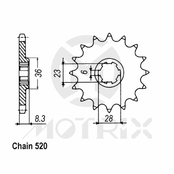 Front sprocket JTF1450
