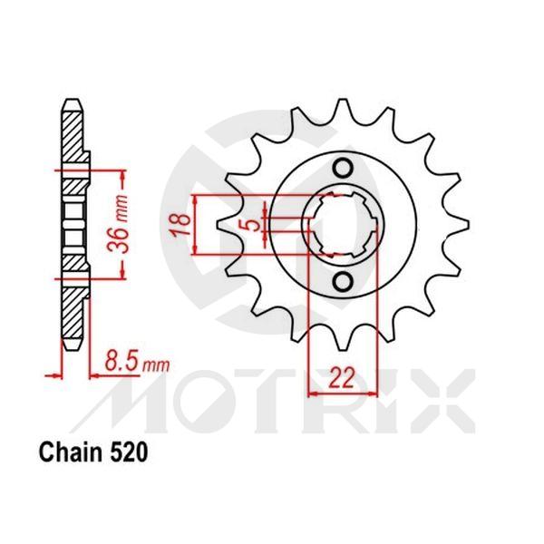 Front sprocket JTF1553