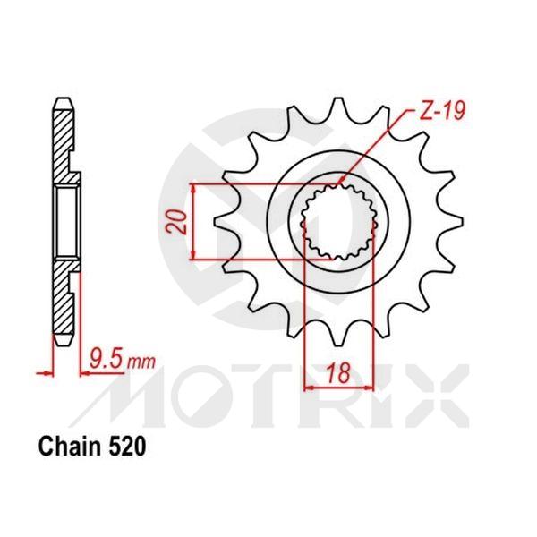 Front sprocket JTF268