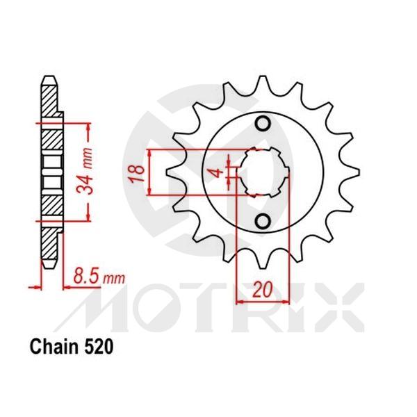 Front sprocket JTF270