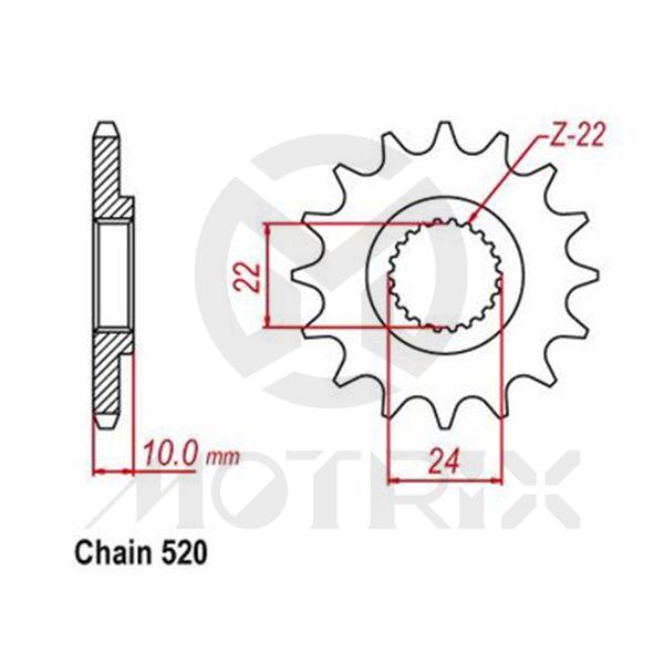 Front sprocket JTF402