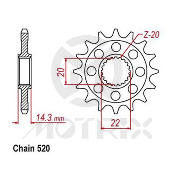 Front sprocket JTF406