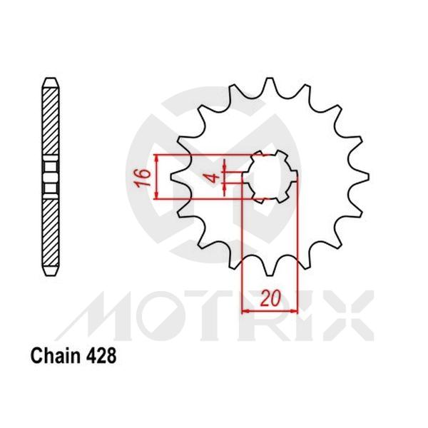 Front sprocket JTF416