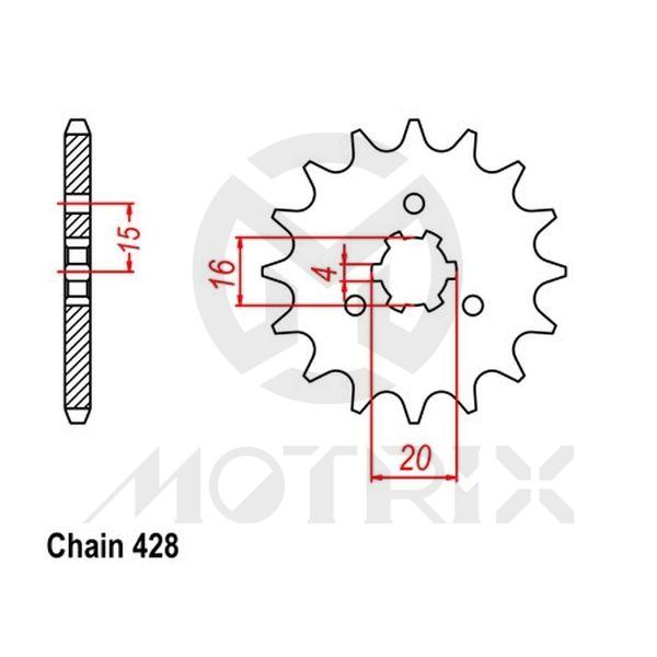 Front sprocket JTF418