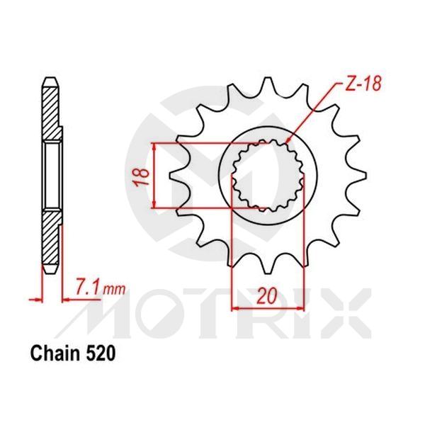 Front sprocket JTF427