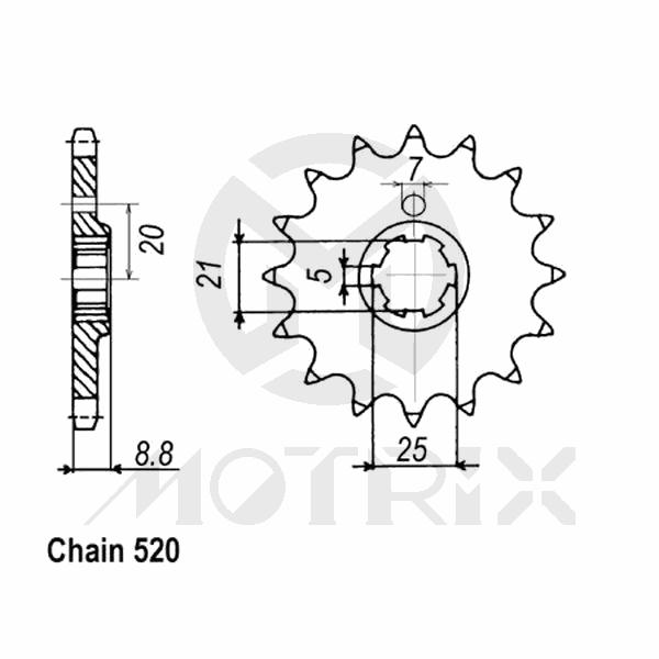 Front sprocket JTF507