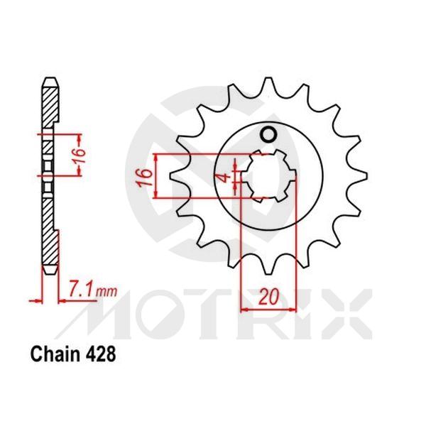 Front sprocket JTF555