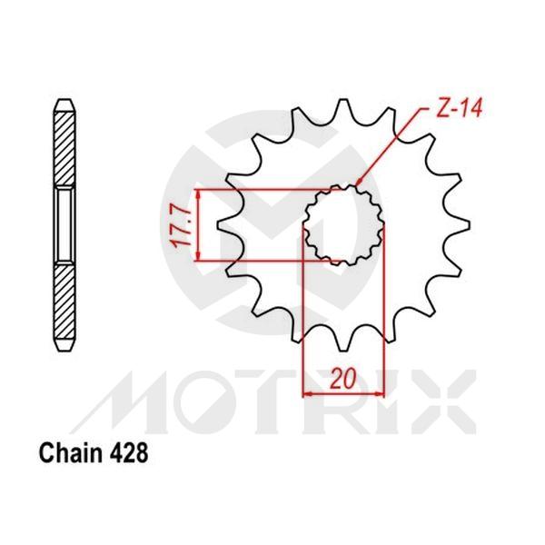 Front sprocket JTF558