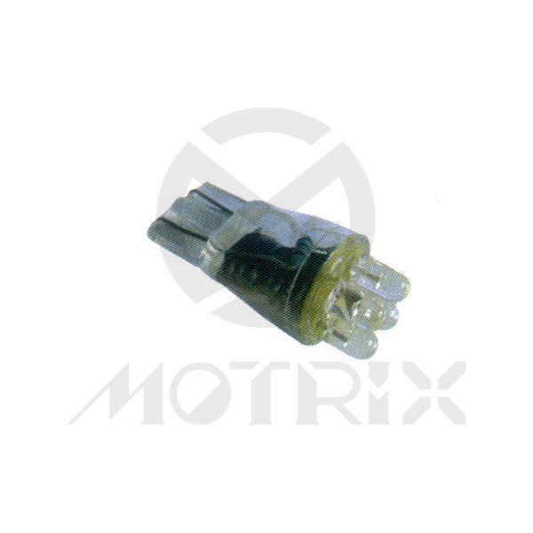 LED bulb. T10 / W2.1*9.5d. Volt : 12V / 24V. Current : 20±10%mA. Luminous : 7.1±5%