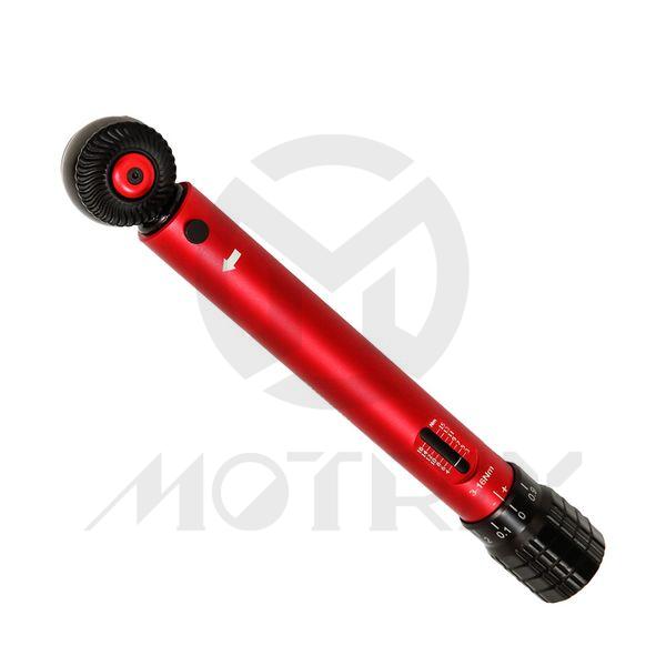 [84-11411] Aluminum mini torque wrench - anodized with matt finished. 1/4'' DR. 72T, torque wrench 3~16 N.M, L:173MM, G:210G