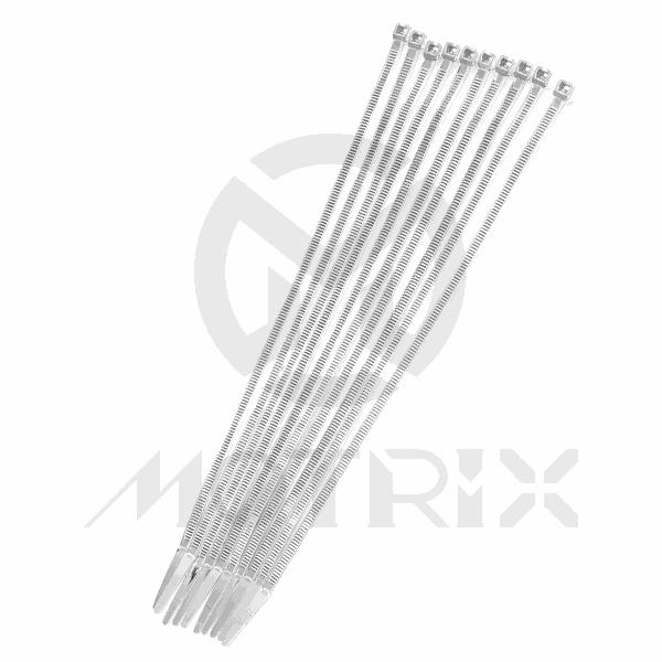 [84-18280] Chrome cable tie 20cm (10pcs)