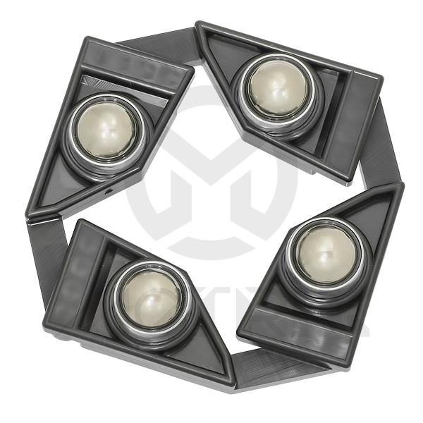 [84-19802] Wheel spin rotate the wheel adj.Size: 135-170mm w/4pc 1 inchball (360 degree swivel)