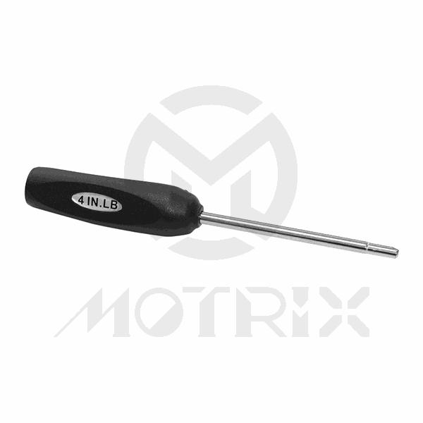 Torque valve screwdriver, black , 4 inch-pounds or 0.45Nm