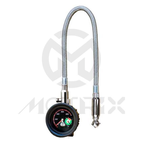 [84-21504] 2 inch 2in1 delux extension hose tire pres. Gauge & tread depth