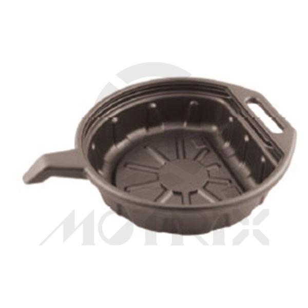 Oil drain pan, black, material: HDPE