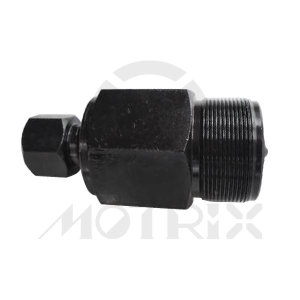 [84-31803] Flywheel puller , 28mm×1.0 Right hand thread (male) , lubricate all areas before use. Applications：honda： atc90, atc110 with breaker points, trx250x 1987-1992, cb175, ct90/350g/360/ 500/500t, cm185/200t/450, cmx250, early cr125/250mx, sl175/350, crf230f, 