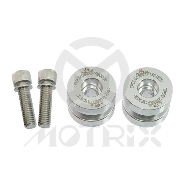[84-32710] Swingam spools silver for SUZUKI GSXR1000, SV1000S, TL1000S