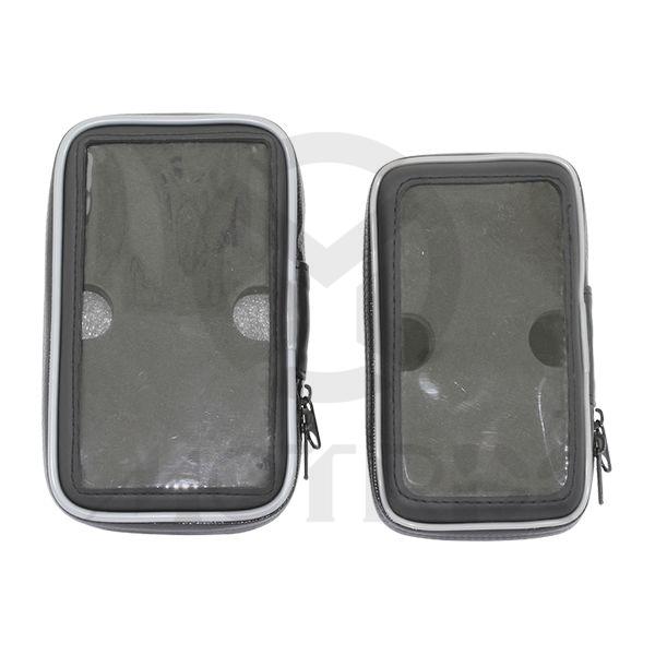 [84-33310] 4.3" Water resistant cell phone case , features transparent, touch-through screen cover and water resistant zipper