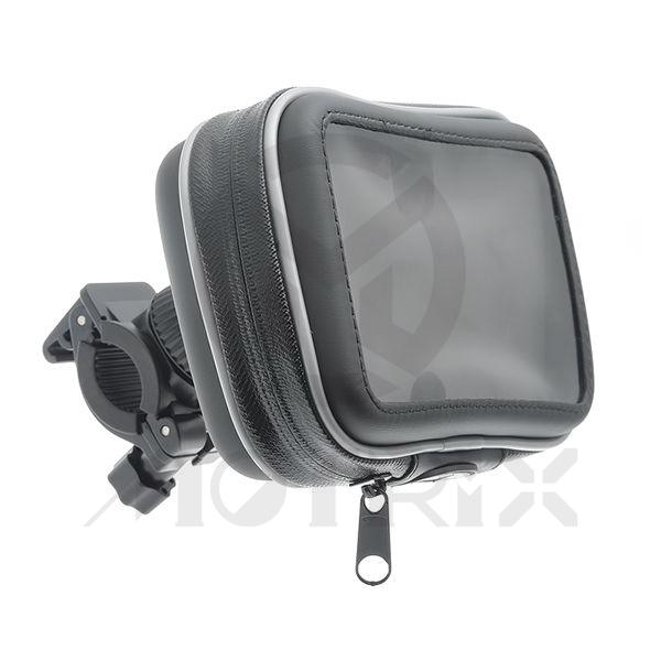 [84-33318] 4.3 inch water resistant gps case with handlebar bracket