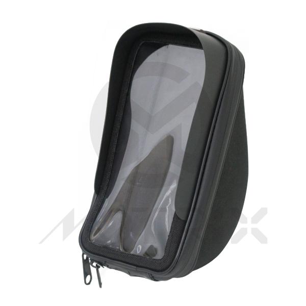 [84-33336] 6.5 inch water resistant cell phone case (Inner 180*90*85MM) with extra space on back. With handlebar bracket, sun visor (vertical)