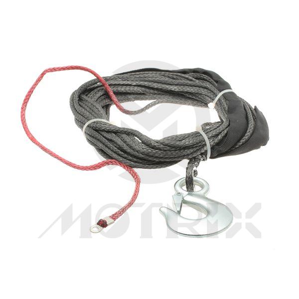 [84-88832B] Synthetic rope with hook; SK-75 4.8mm x 15.2mm for ATV-3000