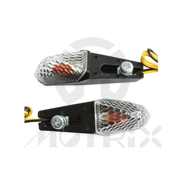 Universal rear indicators, clear lens
