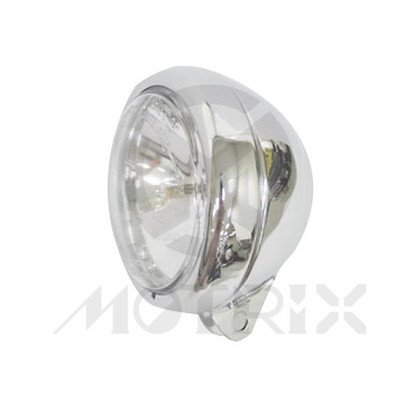 4.5'' Metal fog headlight with E-mark, clear lens, bulb: H8 12V 35W