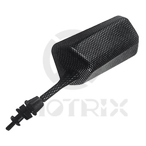 [209-12012] (Pair) Mirror for universal, racing car style carbon look. With 10mm thread