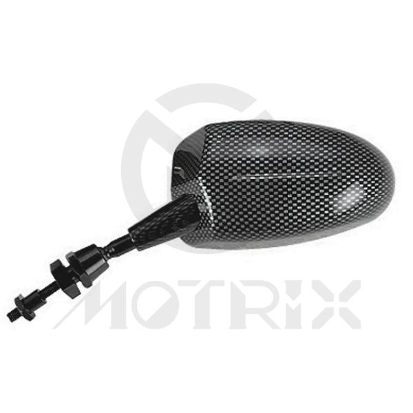 [209-12312] (Pair) Mirror for universal, racing car style carbon look