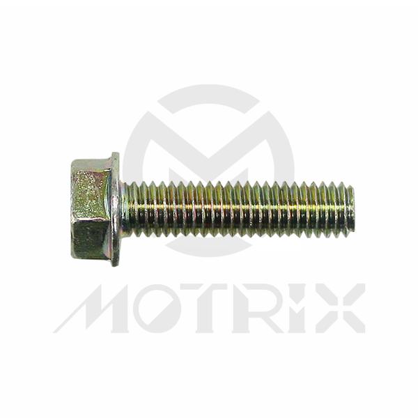 Flanged bolt-small head (full thread), M5X20 AF8 P0.8, silver zinc (25PCS/PKG)