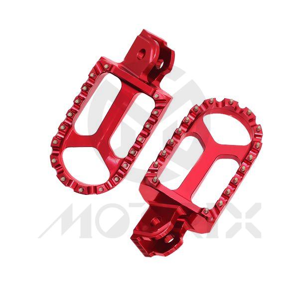 [541-20604A] Needle type foot pegs for HONDA CRF 230F 03-19, red