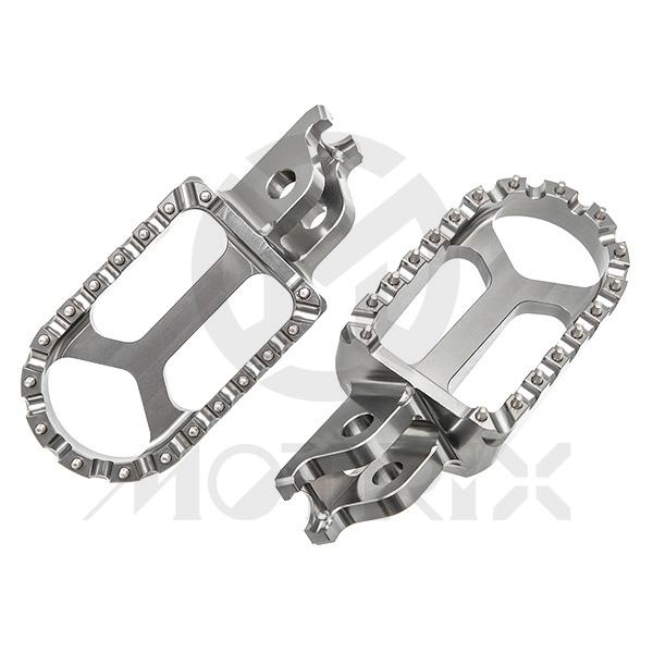 [543-20216A] Needle type foot pegs for KAWASAKI KX 250F, KX 450F, gummetal