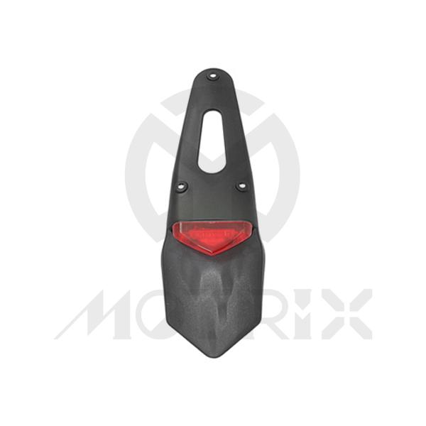 [629-10404ELED-A] Universal LED tail light red lens & license light