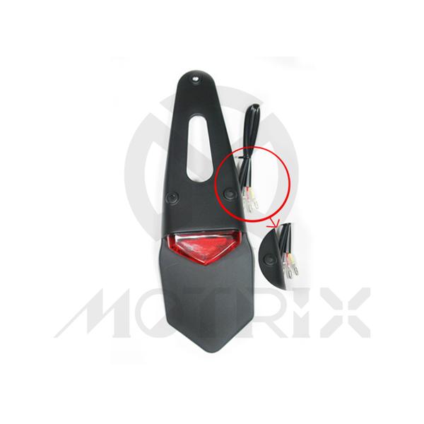 Universal taillight(LED), with black bracket, with E-mark