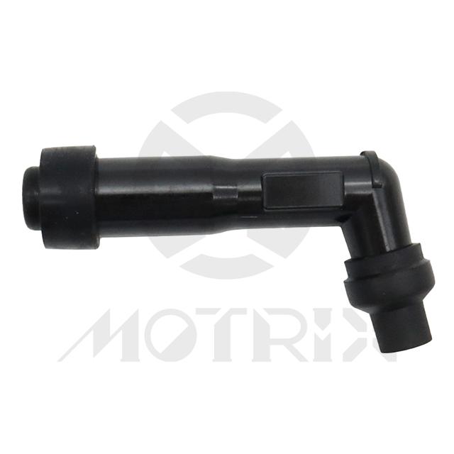 [28-03302] Spark plug resistor covers. External appearance: 102°. Resistance: 5KΩ. Plug thread:14mm. Terminal type: stud. NGK Type: XB05F