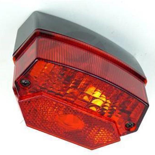 [629-30004E] Universal taillight red lens with E-mark / bulb