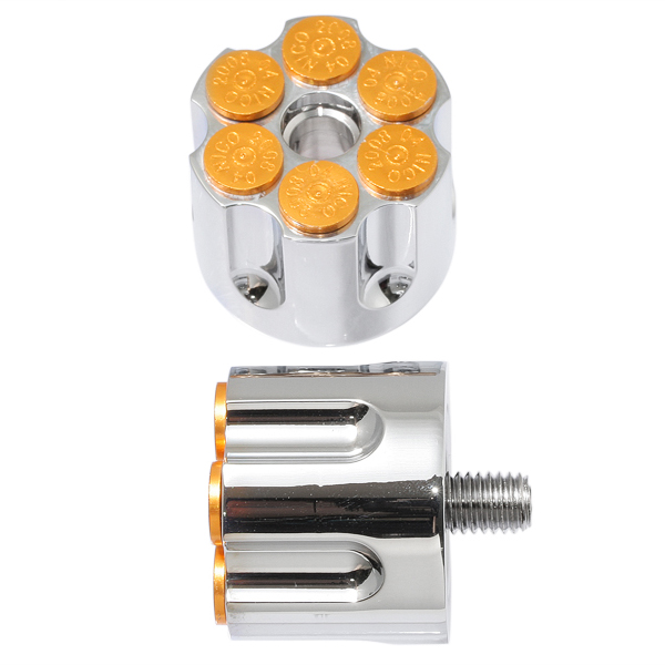 [23-15810] Bar end revolver type KAWASAKI chrome