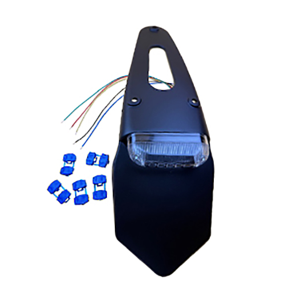 MX LED taillight w/indicator clear lens with bracket. W/O E-mark
