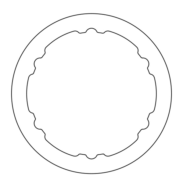 Clutch plate steel for BETA RR250+RR300 22-26, 350/390/ 430/480RR 22-26, 10pcs/set