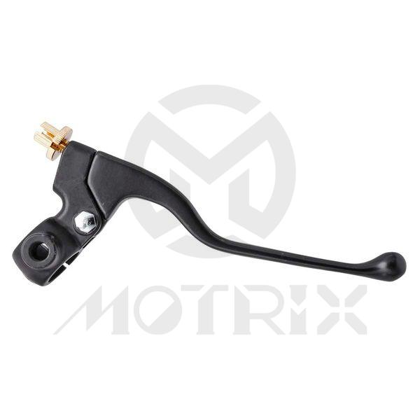 [L9A-B60] Brake lever for Honda style cable dog leg lever mirror mount brake black aluminum 7/8''