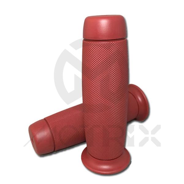 [42-27304] Motorcycle vintage soft grips. L: 124mm fits (1'', 1-1/8'')