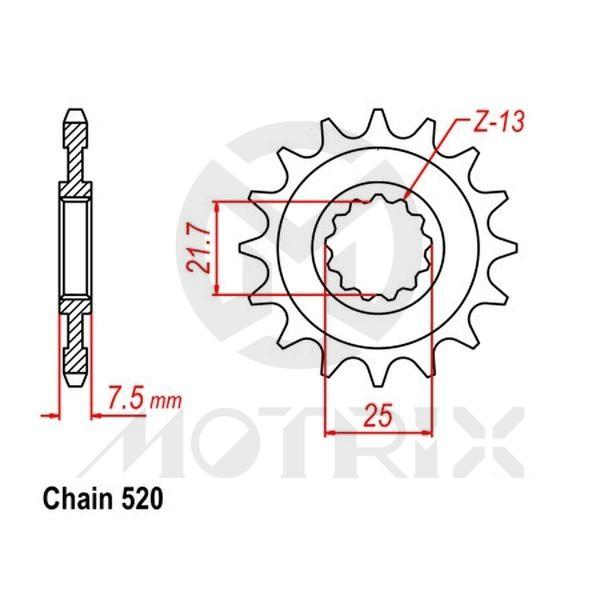 Front sprocket JTF1536