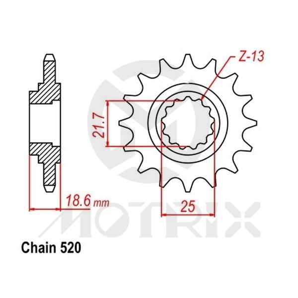[95100-153815] Front sprocket JTF1538