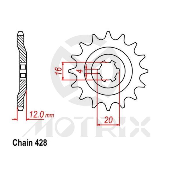 [95100-160614] Front sprocket JTF1606