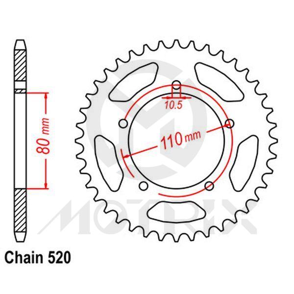 [95200-107539] Rear sprocket JTR1075